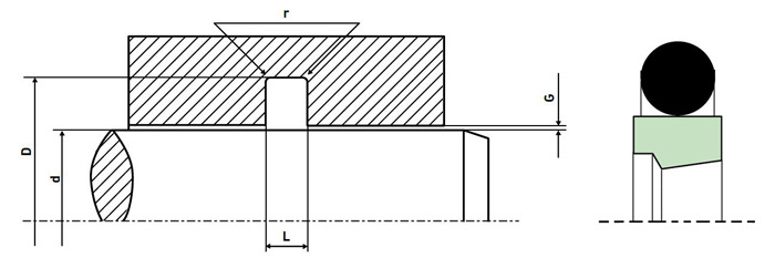 意大利Guarniflon(GF)進口斯特封GCR型安裝圖